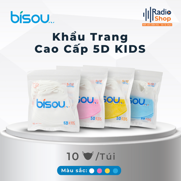 Khẩu trang y tế trẻ em  dành cho bé từ 5–12 tuổi